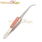 2 Pcs Reverse Cross Action Self Grip Tweezers Holding Soldering Jewelry Curved