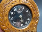 Waltham 8-day Automobile Clock W handmade Wood Case