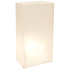  318100 Plastic Luminaria Lanterns Pack Of 100 White