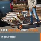Worx Aerocart  8-in-1 All Purpose Wheelbarrow Garden Yard Cart  wg050 