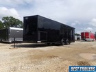 8 X 24 Blackout Enclosed Carhauler Trailer Cargo Black Car Hauler Race Ready