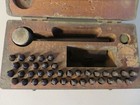 Antique William Feversham Wwii Military Marking Outfit For Stamping Metal W box