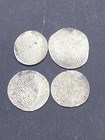 Collection 4 Ancient Islamic Pure Sliver Different Mint Of Different Kings Coins