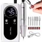 45000rpm Rechargeable Nail Drill Machine Lcd Electric Manicure File Kit V2 