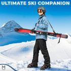 Ski Strap   Pole Carrier - Black - Adjustable Shoulder Strap To Carry Skis   Pol