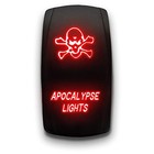 Laser Etched 5-pin Double Pole Apocalypse Lights - Red