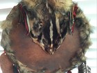 Native American Hootchoo Collection 12    Dia Sioux Badger Scalp Warrior   s Display