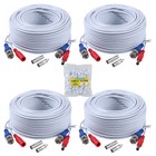 Sannce 4x 100ft Video Power Cable Bnc Rca Wire For Security Camera System Xcl038