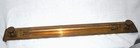 Rare antique U w w  Makers Solid Brass 18  Rolling Parallel Rule In Case- of-s1 