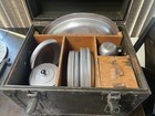 Vtg Us Army Officer s Field Mess Kit Chest  Military Usa
