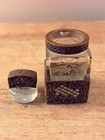 Antique 800 Silver   Cut Crystal Inkwell W  Stopper C1890   1910 European