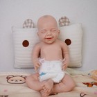 17 72  Painted Reborn Doll Floppy Asleep Full Silicone Newborn Baby Doll Toy