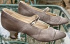 Antique Edwardian Silver Lame Dress Shoes