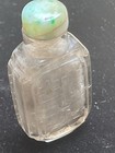 Chinese antique hand Carved Quartz Stone snuff Bottle h 2-5 8   