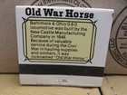 Railroad Matchbook---old War Horse