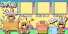 Spring   2 Premade Scrapbook Pages Paper Piecing Layout Printed 12x12 Digiscrap