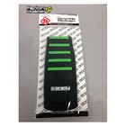 2008-2021 Kawasaki Klx 140 Seat Cover Gripper  All Black   Green Ribs   176