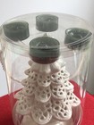 Yankee Candle White Christmas Tree Tea Light Holder Balsam Cedar New