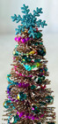 Miniature Dollhouse Christmas Tree Sparkly Beads   Crystals Artisan Ooak 4 