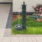 Iron Water Column With Faucet Outdoor Freestanding Retro Decoration Floor Mount