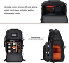 15-16 Inch Camera Backpack Bag Waterproof Mirrorless Photography Hardshell Case