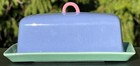 Vintage Lindt Stymeist Colorways Covered Butter Dish Blue Green Memphis Style