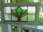 796c Transom Type English Leaded Stained-glass Window 23 1 2  X 13  0 S h Added