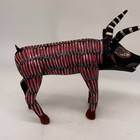 Mexican Folk Art Bull Figure  Alebrige Oaxaca Mexico Handmade Painted Wood