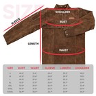 Yeswelder Leather Welding Jacket Heavy Duty Split Cowhide Heat   Flame Resistant
