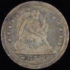 1873-p Seated Liberty Quarter     Love Token     25c Coin 46z R H J Rhj    trusted   