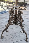 Antique Cast Iron Coat Rack Hall Tree Clothing Hat Stand Brass Gilted 73 