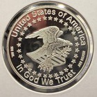Cuauhtemoc 1497-1525 U s a  100 Milligram Silver Clad Coin Medal 37mm Sp3125