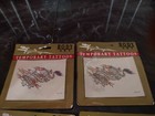 Vintage Lot Of 8 Body Art Temporary Tattoos New Johnson   Mayer Skulls Panther