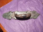 Antique Vtg Victorian Fancy Ornate Cast Iron Door Pull Handle