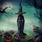 1 Pack Cracker Barrel Tree Witch Statue 2025 20 Cm Halloween Decor - New In Box