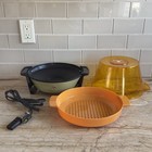 Vtg Scovill Hamilton Beach Electric Poocorn Corn Popper Model 500 Avocado Green