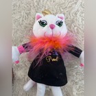 Amscan White And Pink Cat Plush Toy