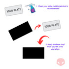 Legacy California Plate Wrap Diy Kit