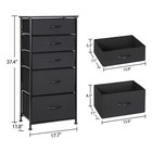 Dresser Storage Closets Tower Cabinet Organizer Unit For Bedroom With 5 Drawers