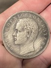 1907 D Germany Silver 5 Mark Bavaria Circulated Details Obverse Very Scratched