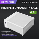T10 Mini Itx Case 4 8l Office Small Case Supports Built-in Flex Psu 70mm High Co