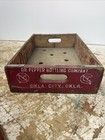 Vintage Dr Pepper Wooden Crate No Dividers Oklahoma City Okla 