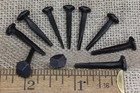 1  Rosehead Nails Square Wrought Iron Vintage Rustic Decorative Historic