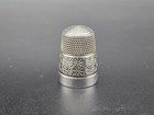 Antique Art Deco Sterling Silver Thimble uk birmingham j f 1913