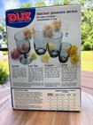 Vintage Duz Detergent Unopened Box W swedish Modern Juice Glass Inside P g Nos