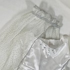 18  American Girl Doll 2016 Fancy Frost Ballgown White silver Dress  Cape  Muff