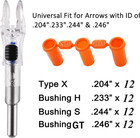 12 Pack X Lighted Nocks Universal Fit For Arrows With Id  204  233  244  246 Lig