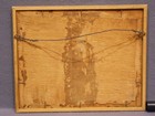 Vintage - Chinese Junk Oil Painting On Board With Frame -  Used Condition 