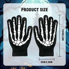 Skeleton Gloves Halloween Party Cosplay Costume For Adults Men Women