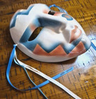 Vintage Clay Art Southwest Design Lady Mask Ceramic Woman Facemask U s a  Made